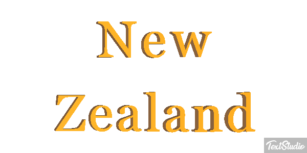 New Zealand Text effect