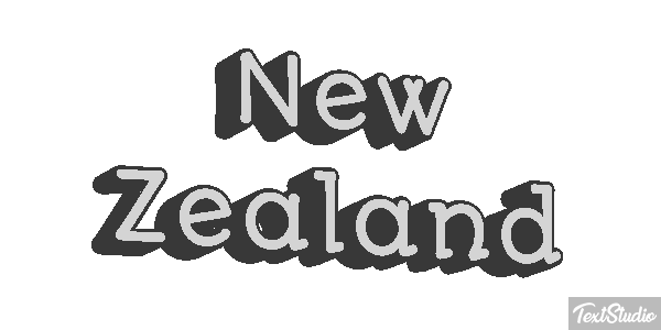 New Zealand Text effect