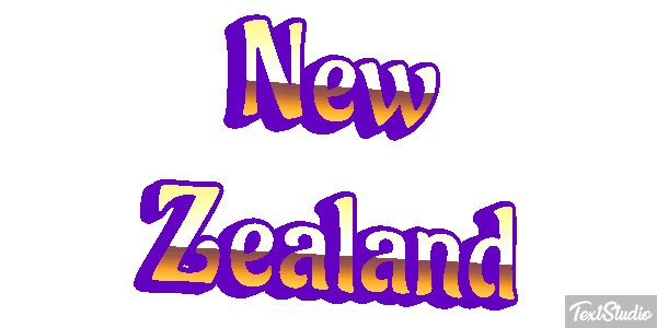 New Zealand Text effect