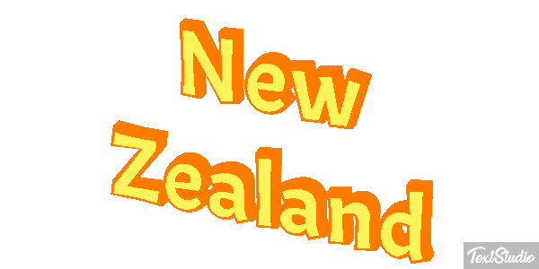 New Zealand Text effect