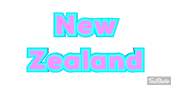 New Zealand Text effect