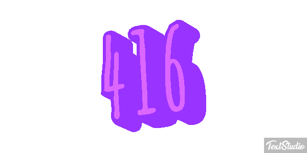 416 Text effect