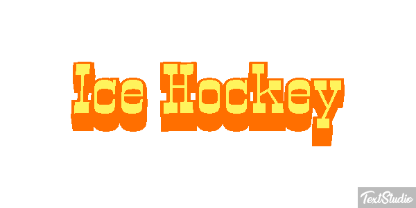 Ice Hockey Text effect