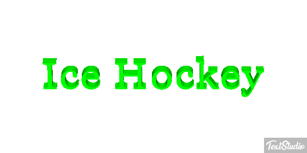 Ice Hockey Text effect