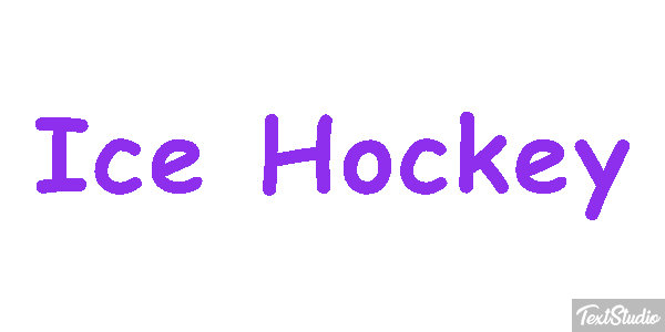 Ice Hockey Text effect