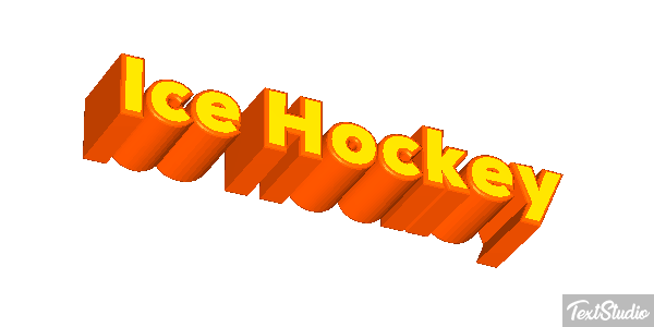 Ice Hockey Text effect