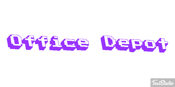 Office Depot Efeito do texto