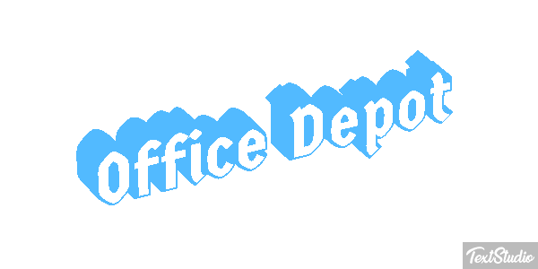 Office Depot Efeito do texto