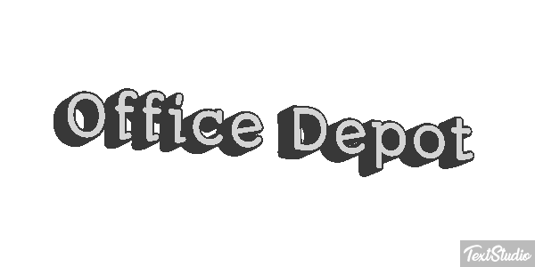 Office Depot Efeito do texto