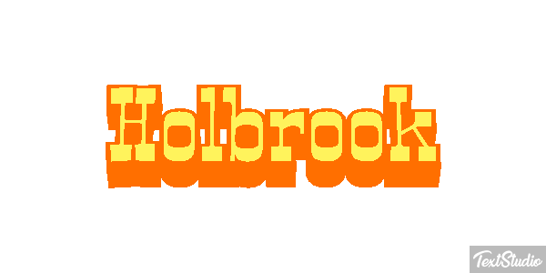 Holbrook Text effect