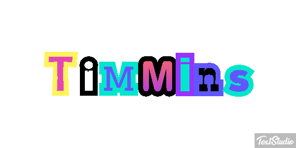 Timmins Effet de texte