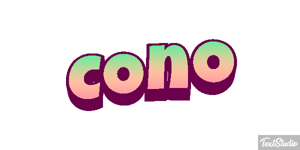 Cono Efecto de texto