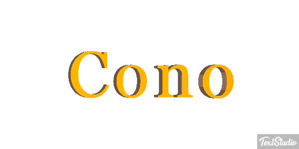 Cono Efecto de texto