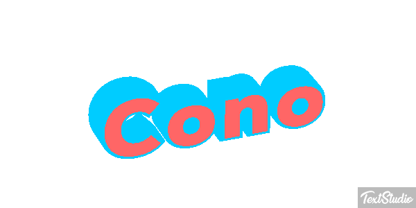 Cono Efecto de texto