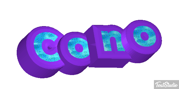 Cono Efecto de texto