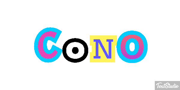 Cono Efecto de texto