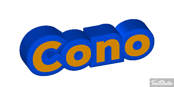 Cono Efecto de texto