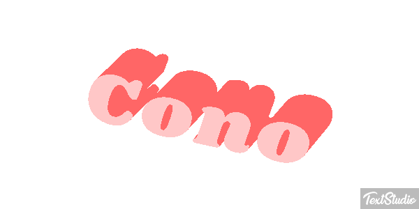 Cono Efecto de texto