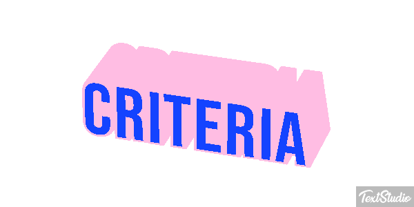Criteria Text effect