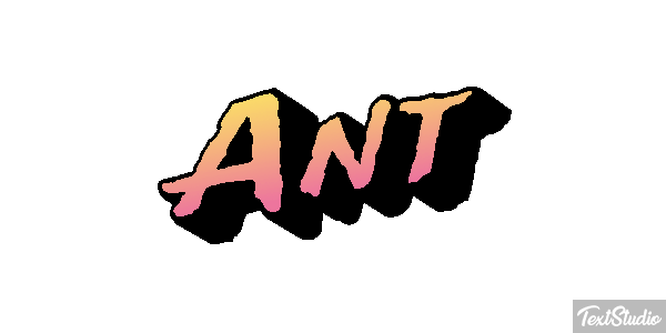 Ant Tekst effect