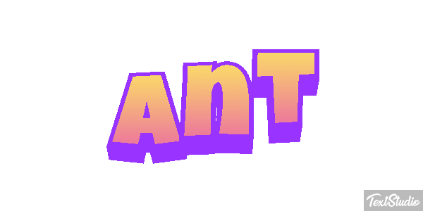 Ant Tekst effect