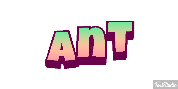 Ant Tekst effect