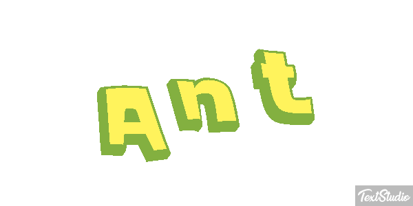 Ant Tekst effect