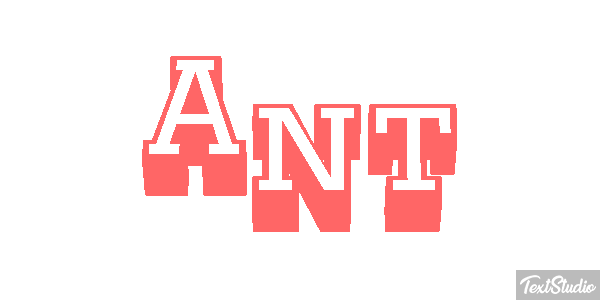 Ant Tekst effect