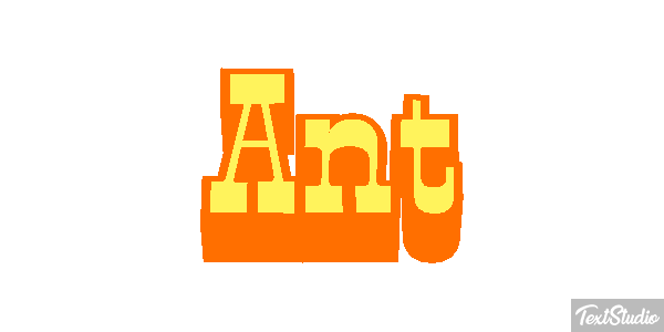 Ant Tekst effect