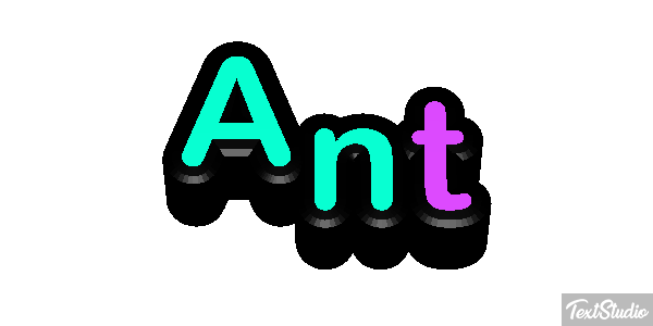 Ant Tekst effect