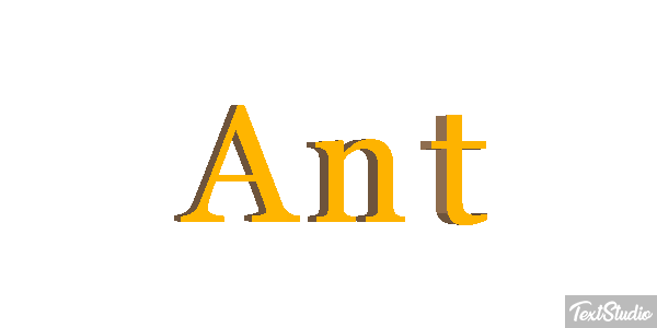 Ant Tekst effect