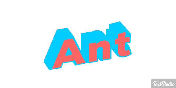 Ant Tekst effect