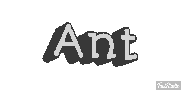 Ant Tekst effect
