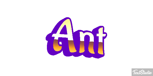 Ant Tekst effect