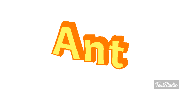 Ant Tekst effect