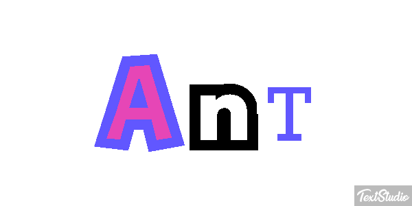 Ant Tekst effect
