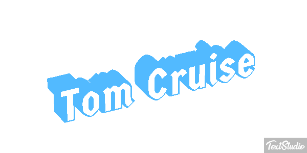 Tom Cruise Efecto de texto