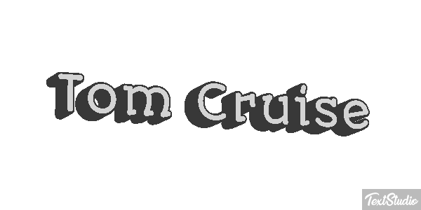 Tom Cruise Efecto de texto
