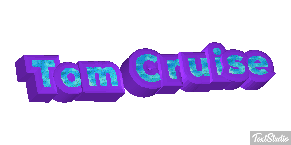 Tom Cruise Efecto de texto
