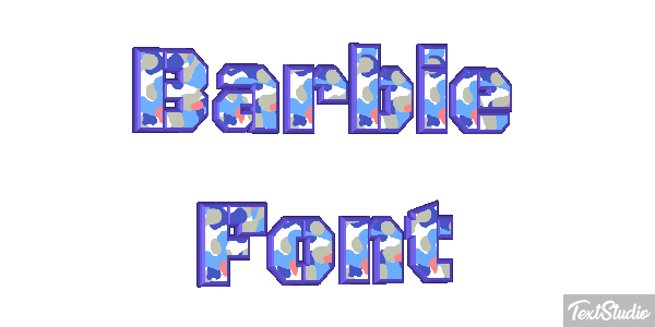 Barbie Font Text effect