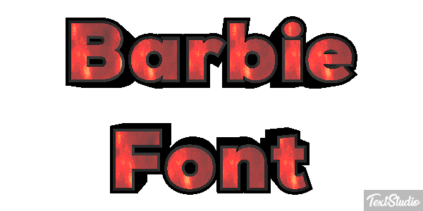 Barbie Font Text effect