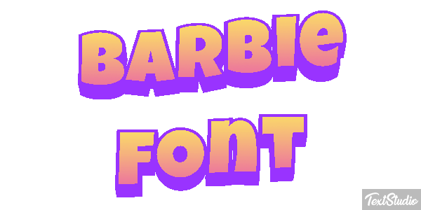 Barbie Font Text effect