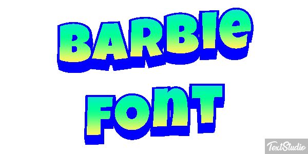 Barbie Font Text effect