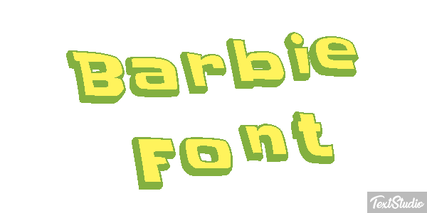 Barbie Font Text effect