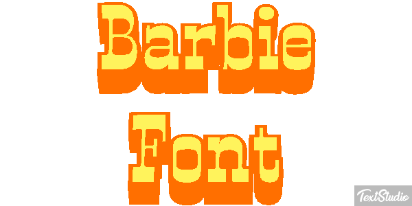 Barbie Font Text effect