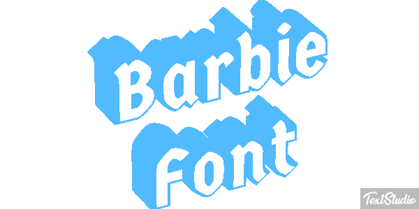 Barbie Font Text effect