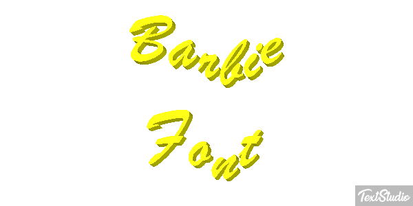 Barbie Font Text effect