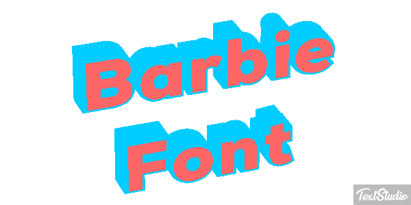 Barbie Font Text effect
