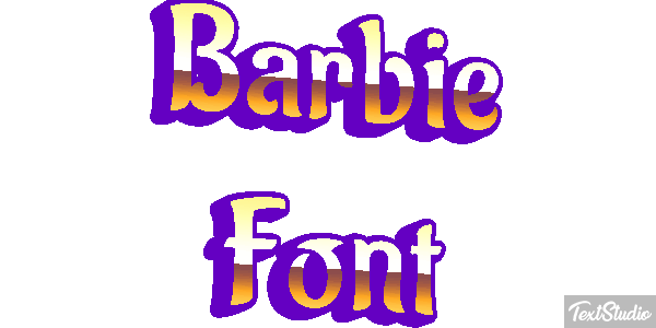 Barbie Font Text effect