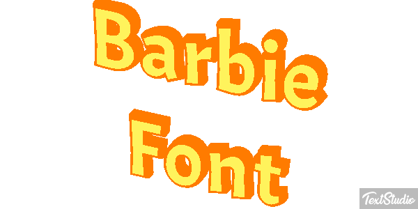 Barbie Font Text effect